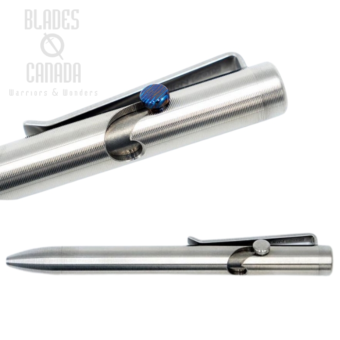 Tactile Turn Bolt Action Pen Mini - Titanium w/Timascus Bolt (image for) Tactile Turn Bolt Action Pen Mini - Titanium w/Timascus Bolt